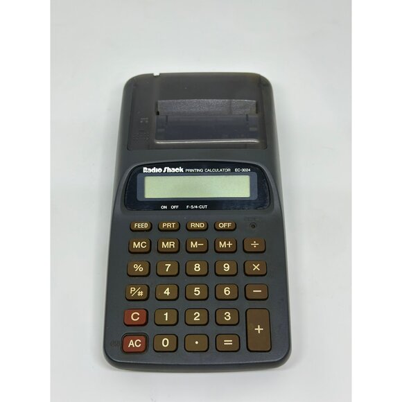 VTG Radio Shack EC-3024 Printing Calculator OLD STOCK Untested For Parts Only - Picture 1 of 7